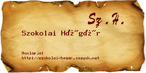 Szokolai Hágár névjegykártya
